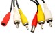 CABLE ALARGADOR RCA AUDIO Y VIDEO + 12V 15 METROS