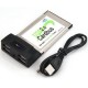 TARJETA PCMCIA CON 4 USB PARA PC PORTATIL ORDENADOR