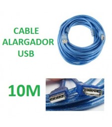 CABLE ALARGADOR USB 10 METROS MACHO - HEMBRA 480 Mbps
