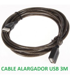 CABLE ALARGADOR USB 3 METROS MACHO - HEMBRA 480 Mbps