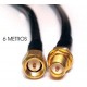 CABLE ALARGADOR rp SMA WIFI MACHO HEMBRA 6m