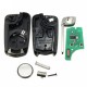 Llave Completa opel 2 Botones 433mhz HU100 PCF7946 Ref. 5