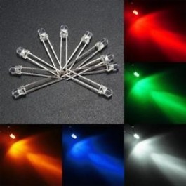 LED DE 3 MM DIODO SUELTOS COLORES UNIVERSALES