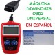 Maquina Diagnosis OBD2 Universal Coche Español Borrar averia Motor