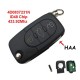 Llave Completa Audi 3 Boton 433.92mhz 4DO837231N Seat Skoda Vw Ref. 17