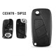 Carcasa Llave Fiat 3 Botones CE0678 SIP22 Ref. 128