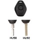 Carcasa Llave BMW 3 Botones Espadín HU58 o HU92 Ref. 127 / 135