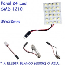 Placa 24 Led 1210 T10 T15 W5W W16W BA9S T11 C3W C5W C7W C10W Techo