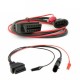 Cable Adaptador Fiat Ducati Aprilia Guzzi 3 pin OBD2 16 pin Con Pinzas