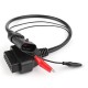 Cable Adaptador Fiat Ducati Aprilia Guzzi 3 pin OBD2 16 pin Con Pinzas