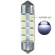 Bombilla Festoon C5W 36mm 8 Led Smd 1210 Luz Interior Matrícula Coche