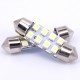 Bombilla Festoon C7W 39mm 8 Led Smd 1210 Luz Interior Matrícula Coche