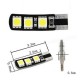 BOMBILLA T10 6 SMD LED W5W CANBUS 